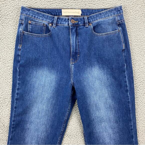 Soft Surroundings Women's Ultimate Denim Straight Leg Jeans  -  Size:  14 - Picture 2 of 15
